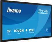 Image de iiyama Écran d'affichage dynamique Écran plat interactif 80 cm (31.5") LED Wifi 500 cd/m² Full HD Noir Écran tactile Intégré dans le processeur Android 14 24/7 (TW3226AS-B3P)