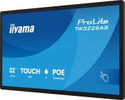 Image de iiyama Écran d'affichage dynamique Écran plat interactif 80 cm (31.5") LED Wifi 500 cd/m² Full HD Noir Écran tactile Intégré dans le processeur Android 14 24/7 (TW3226AS-B3P)