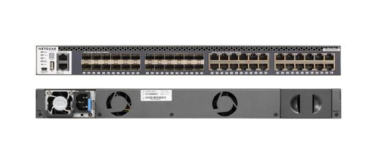 Image de NETGEAR M4300-24X24F/US/EMEA Géré 10G Ethernet (100/1000/10000) 1U Gris (XSM4348S-100NES)
