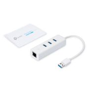 Image de TP-Link station d'accueil Avec fil USB 3.2 Gen 1 (3.1 Gen 1) Type-A Blanc (UE330)