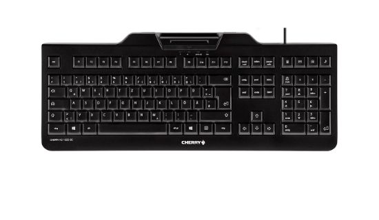 Image de CHERRY KC 1000 SC clavier Universel USB QWERTY Anglais britannique Noir (JK-A0100GB-2)
