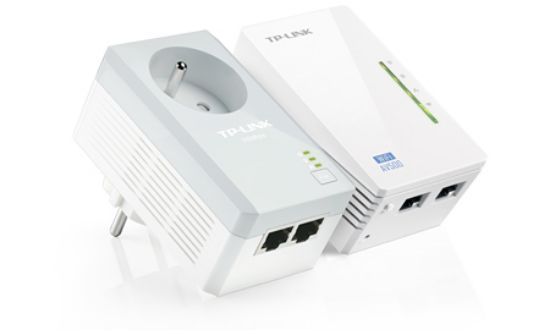 Image de TP-Link Adaptateur réseau CPL 500 Mbit/s Ethernet/LAN Wifi Blanc 2 pièce(s) (TL-WPA4225 KIT)