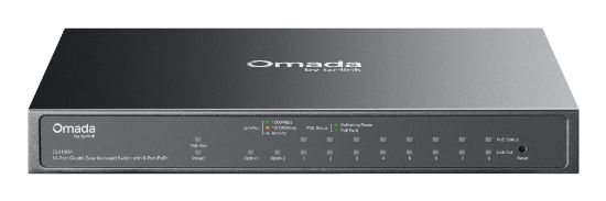 Image de TP-Link Omada commutateur réseau Géré L2 Gigabit Ethernet (10/100/1000) Connexion Ethernet, supportant l'alimentation via ce port (PoE) DIN rail Noir (ES210GP)