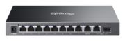 Image de TP-Link Omada commutateur réseau Géré L2 Gigabit Ethernet (10/100/1000) Connexion Ethernet, supportant l'alimentation via ce port (PoE) DIN rail Noir (ES210GP)