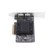 Image de StarTech.com Carte Réseau PCIe 10 Gb Ethernet à 2 Ports, Carte d'Interface Réseau 10 GbE, Chipset Broadcom BCM57416, Double RJ45 10GBase-T/Gigabit, Carte NIC, TAA (PR210B-NETWORK-CARD)