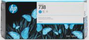 Image de HP Cartouche d’encre DesignJet 738, cyan, 300 ml (676M6A)