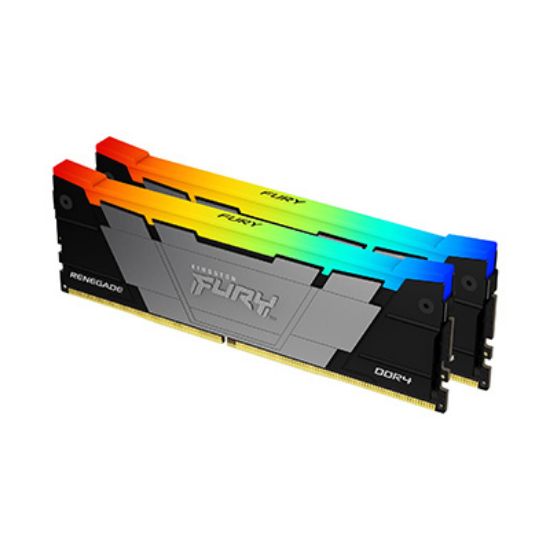 Image de Kingston Technology FURY 64 Go 3600 MT/s DDR4 CL18 DIMM (Kits de 2) Renegade RGB (KF436C18RB2AK2/64)
