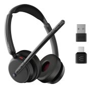 Image de EPOS Écouteur et casque Avec fil &sans fil Arceau Bureau/Centre d'appels USB Type-C Bluetooth Noir (1001375)