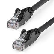 Image de StarTech.com Câble Ethernet CAT6 15m - LSZH (Low Smoke Zero Halogen) - 10 Gigabit 650MHz 100W PoE RJ45 10GbE UTP Cordon de raccordement de réseau sans accroc avec décharge ... (N6LPATCH15MBK)