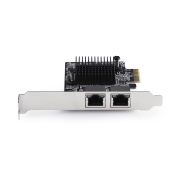 Image de StarTech.com Carte Réseau PCIe Gigabit 5G à 2 Ports, Carte LAN PCI Express 5G/2,5G/1G/100M/10M, Realtek RTL8126, Windows et Linux, Conforme TAA (PR25GR-NETWORK-CARD)