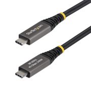 Image de StarTech.com Câble USB4 Actif de 2m, 40 Gbps, 240 W PD, 8K 60 Hz/4K 240 Hz DP2.1 DP40, Gaine en TPE, Câble USB-C Compatible Thunderbolt 4 - Cordon USB-C Noir (CC2M40GUSB4GEN3)