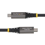 Image de StarTech.com Câble USB4 Actif de 2m, 40 Gbps, 240 W PD, 8K 60 Hz/4K 240 Hz DP2.1 DP40, Gaine en TPE, Câble USB-C Compatible Thunderbolt 4 - Cordon USB-C Noir (CC2M40GUSB4GEN3)