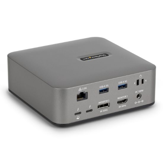Image de StarTech.com station d'accueil Avec fil Thunderbolt 5 Gris (215UE-TB5USB4DOCK)