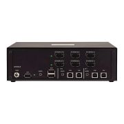 Image de StarTech.com Switch KVM Sécurisé à 2 Ports pour Deux Écrans, HDMI ou DisplayPort, 4K 60 Hz, KVM de Bureau NIAP 4.0, Boîtier Métallique, Port CAC, Made in USA (CK4-HP202C)