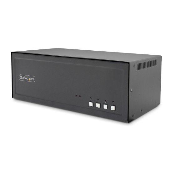 Image de StarTech.com Switch KVM Sécurisé à 4 Ports pour 4 Écrans, DisplayPort, 4K 30 Hz, KVM de Bureau NIAP 4.0, Boîtier Métallique, Port CAC, Made in USA (CK4-P404C)
