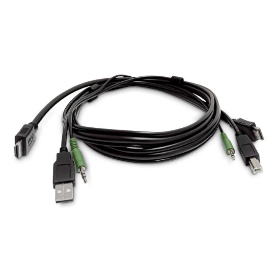 Image de StarTech.com Câble KVM HDMI de 3m, USB 2.0, Audio 3,5mm, Câble Combiné Universellement Compatible pour Switch KVM (SKHDMMKVM10)
