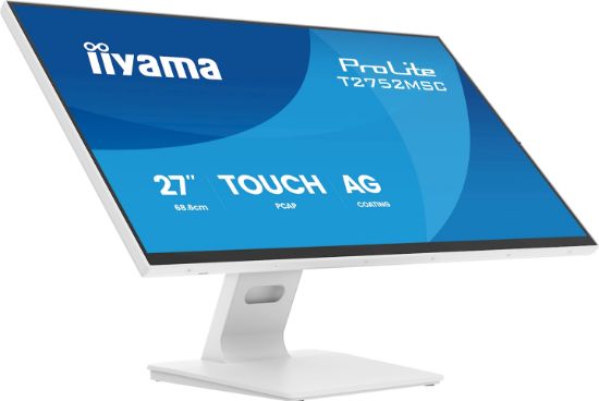 Image de iiyama ProLite écran plat de PC 68,6 cm (27") 1920 x 1080 pixels Full HD LCD Écran tactile Blanc (T2752MSC-W1AG)