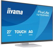 Image de iiyama ProLite écran plat de PC 68,6 cm (27") 1920 x 1080 pixels Full HD LCD Écran tactile Blanc (T2752MSC-W1AG)