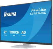 Image de iiyama ProLite écran plat de PC 68,6 cm (27") 1920 x 1080 pixels Full HD LCD Écran tactile Blanc (T2752MSC-W1AG)