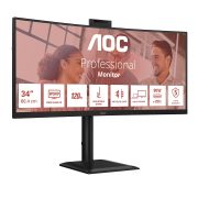 Image de AOC E4 écran plat de PC 86,4 cm (34") 3440 x 1440 pixels UltraWide Quad HD LED Noir (CU34E4CW)