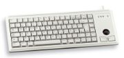 Image de CHERRY G84-4400 TRACKBALL KEYBOARD Clavier filaire miniature, trackball, USB, gris clair, AZERTY - FR (G84-4400LUBFR-0)