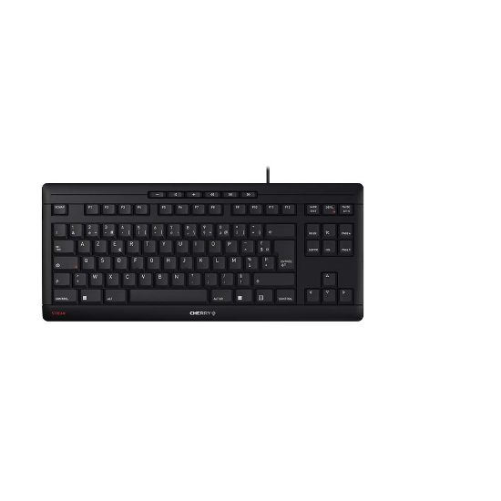 Image de CHERRY STREAM KEYBOARD TKL clavier Universel USB AZERTY Français Noir (JK-8600FR-2)