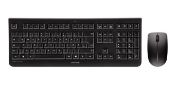 Image de CHERRY DW 3000 Ensemble Clavier & Souris sans fil, noir, USB, AZERTY - FR (JD-0710FR-2)