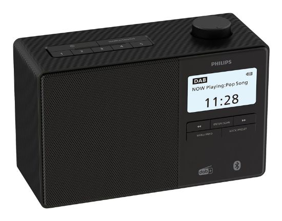 Image de Philips Radio portable Horloge Numérique Noir (TAR5600/00)