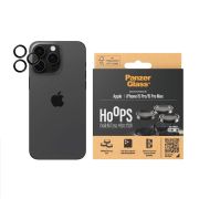 Image de PanzerGlass ® Hoops® Metal Camera Lens Protector Black iPhone 15 Pro | 15 Pro Max Protection d'écran transparent Apple 1 pièce(s) (1139)