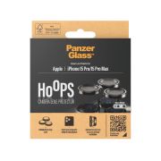 Image de PanzerGlass ® Hoops® Metal Camera Lens Protector Black iPhone 15 Pro | 15 Pro Max Protection d'écran transparent Apple 1 pièce(s) (1139)
