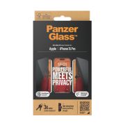 Image de PanzerGlass ® Privacy Screen Protector iPhone 15 Pro | Ultra-Wide Fit w. EasyAligner Protection d'écran transparent Apple 1 pièce(s) (P2810)