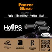 Image de PanzerGlass ® Hoops® Camera Lens Protector Black iPhone 14 Pro | 14 Pro Max Protection d'écran transparent Apple 1 pièce(s) (1141)