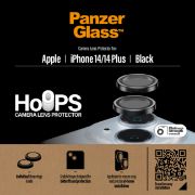 Image de PanzerGlass ® Hoops® Camera Lens Protector Black iPhone 14 | 14 Plus Protection d'écran transparent Apple 1 pièce(s) (1140)