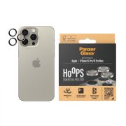 Image de PanzerGlass ® Hoops® Metal Camera Lens Protector Natural iPhone 15 Pro | 15 Pro Max Protection d'écran transparent Apple 1 pièce(s) (1195)