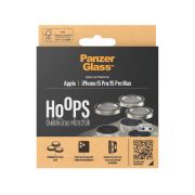 Image de PanzerGlass ® Hoops® Metal Camera Lens Protector Natural iPhone 15 Pro | 15 Pro Max Protection d'écran transparent Apple 1 pièce(s) (1195)