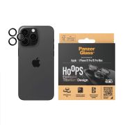 Image de PanzerGlass ® Hoops® Titanium Camera Lens Protector Black iPhone 15 Pro | 15 Pro Max Protection d'écran transparent Apple 1 pièce(s) (1203)
