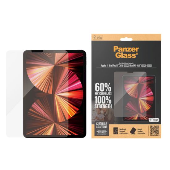 Image de PanzerGlass ® Screen Protector iPad Pro 11'' (2018-2022) | iPad Air 10.9'' (2020, 2022) | Ultra-Wide Fit Protection d'écran transparent Apple 1 pièce(s) (2847)