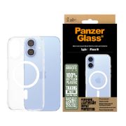Image de PanzerGlass ® HardCase Transparent w. White MagSafe iPhone 16 coque de protection pour téléphones portables Housse (1291)