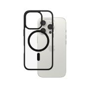 Image de PanzerGlass ® HardCase Transparent w. Black MagSafe & Frame iPhone 16 Pro coque de protection pour téléphones portables Housse Noir (1302)