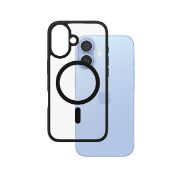 Image de PanzerGlass ® HardCase Transparent w. Black MagSafe & Frame iPhone 16 coque de protection pour téléphones portables Housse Noir (1301)