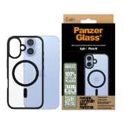 Image de PanzerGlass ® HardCase Transparent w. Black MagSafe & Frame iPhone 16 coque de protection pour téléphones portables Housse Noir (1301)