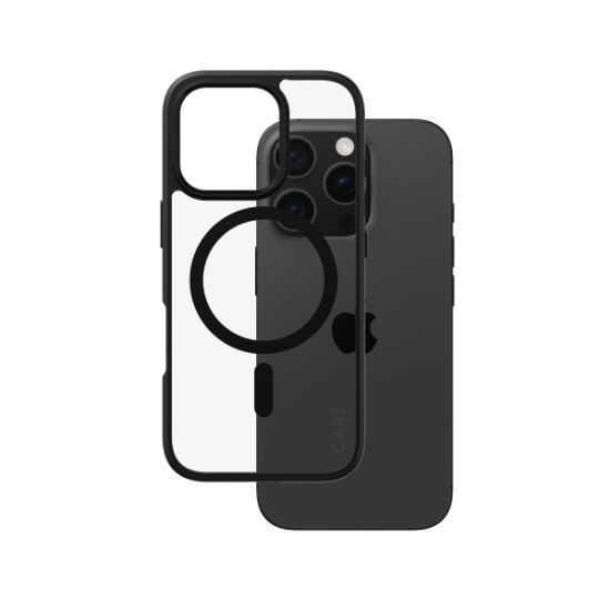 Image de PanzerGlass CARE™ by ® Urban Combat Case Transparent w. Black Frame & MagSafe iPhone 16 Pro coque de protection pour téléphones portables Housse Noir (1358)