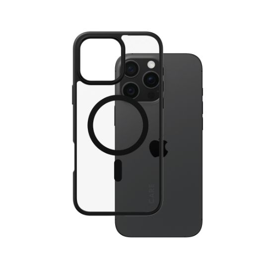 Image de PanzerGlass CARE™ by ® Urban Combat Case Transparent w. Black Frame & MagSafe iPhone 16 Pro Max coque de protection pour téléphones portables Housse Noir (1360)