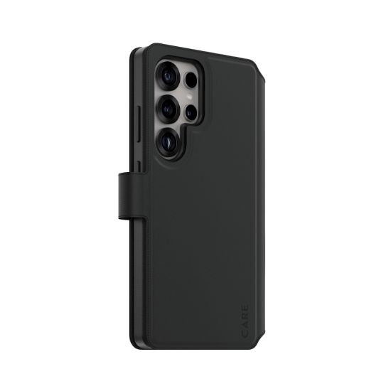 Image de PanzerGlass CARE™ by ® Tango 2-in-1 Wallet Case w. Qi Compatible Samsung Galaxy S25 Ultra coque de protection pour téléphones portables Housse Noir (CRRFTWLG38488)