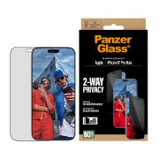 Image de PanzerGlass ® 2-Way Privacy Screen Protector iPhone 17 Pro Max | Ultra-Wide Fit w. EasyAligner Protection d'écran transparent Apple 1 pièce(s) (PG75492)