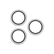 Image de PanzerGlass ® Hoops® Camera Lens Protector Glitter Silver iPhone 17 Pro | iPhone 17 Pro Max | iPhone 16 Pro | 16 Pro Max Protection d'écran transparent Apple 1 pièce(s) (PG15828)