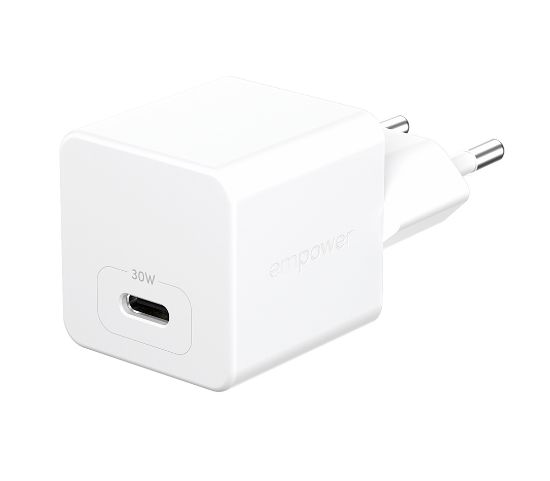 Image de PanzerGlass empower™ by ® Turbo 30W Charger Single USB-C | EU Plug | Silver White Smartphone Blanc Secteur Charge rapide Intérieure (EM52411)