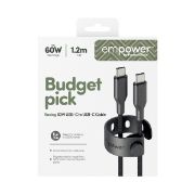 Image de PanzerGlass empower™ by ® Racing 60W USB-C to USB-C Cable | USB 2.0 | 1.2M | Space Black câble USB Noir (EM92155)