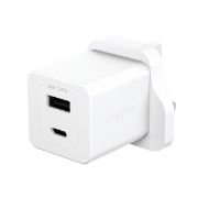 Image de PanzerGlass empower™ by ® Turbo 35W Charger incl. USB-C + USB-A | UK Plug| Silver White Blanc (EM51576)