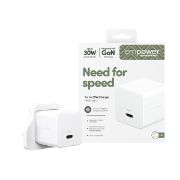 Image de PanzerGlass empower™ by ® Turbo 30W Charger Single USB-C | UK Plug | Silver White Blanc (EM30663)